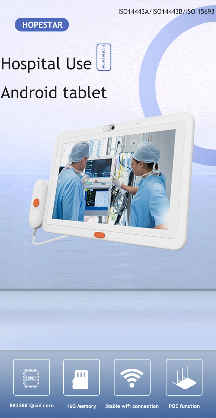 LCD Display Touch Screen Android Tablet PC 10.1 Inch Hospital PC Tablet CPU Rk3288