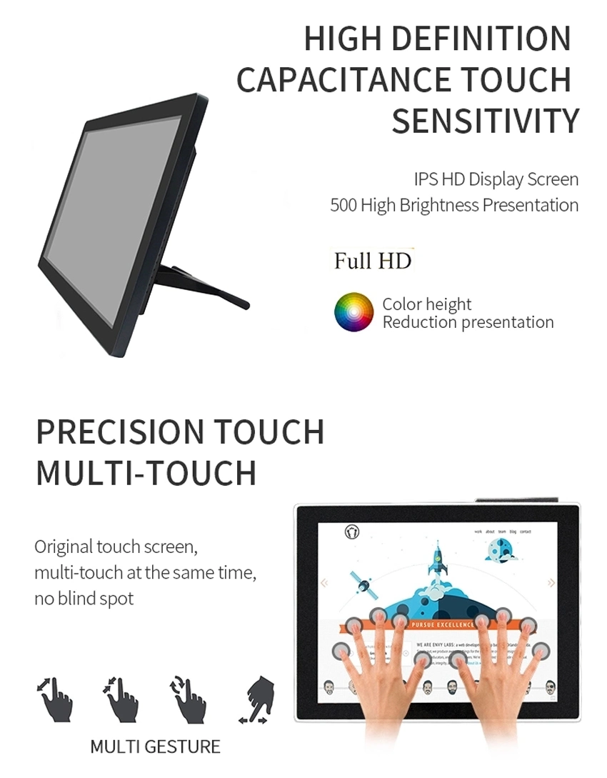 21.5 Inch Capacitive Touch Screen Embedded Industrial Panel PC