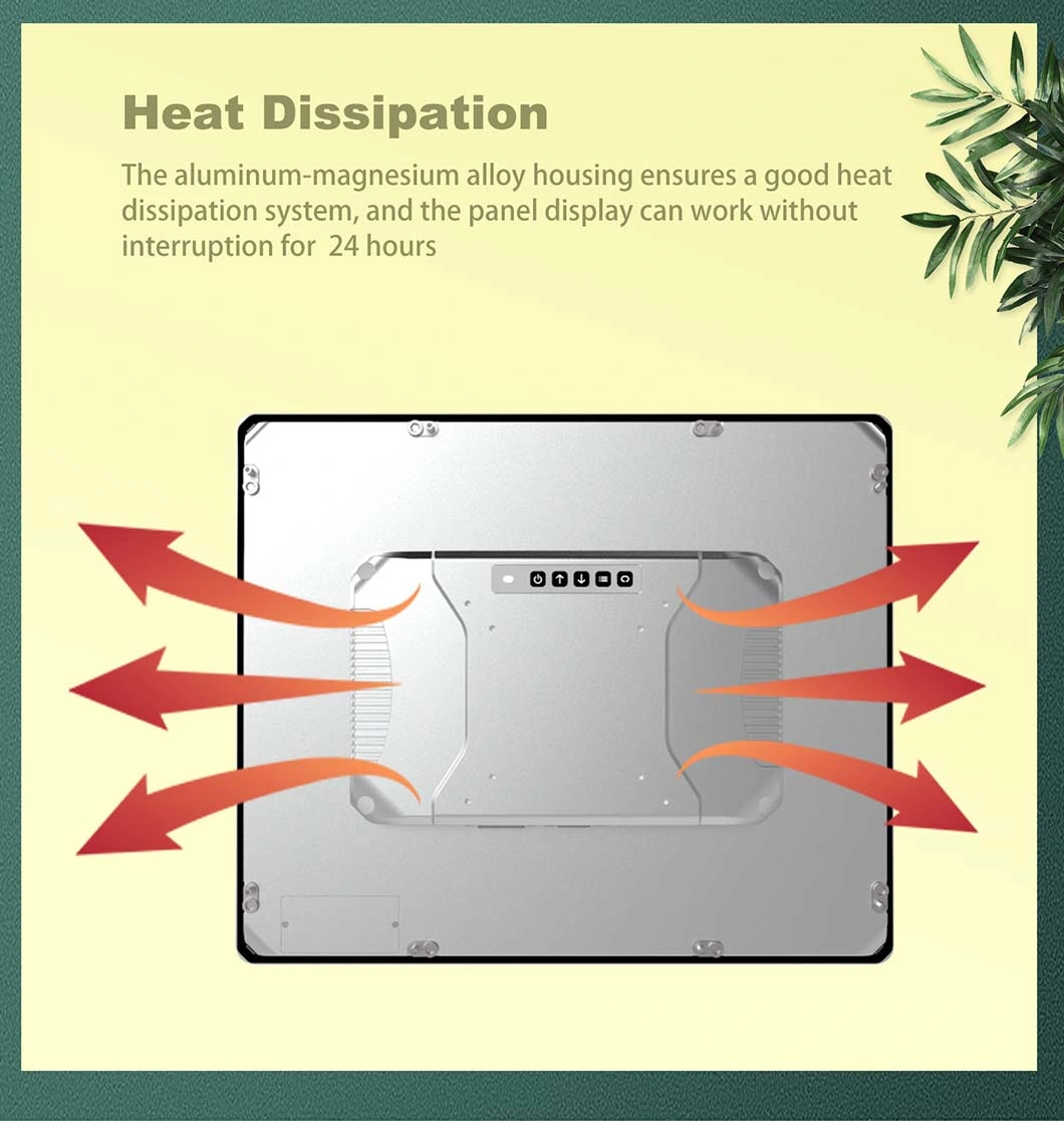 19 Inch Industrial Embedded PC IP65 Waterproof Dustproof Resistive Touch Screen Intel Skylake I3 CPU 7100u Codesys Fanless All-in-One Computer HMI Panel PC