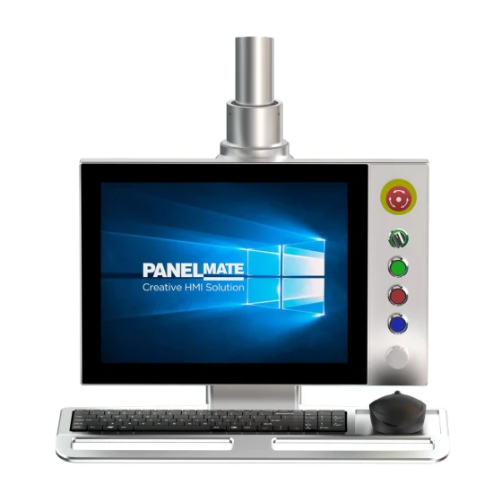 Painel de operação industrial de 15 polegadas IHM Cantilever Armário com suporte Painel de controle IP65 tela de toque capacitiva Display LCD Beckhoff Panel Monitor