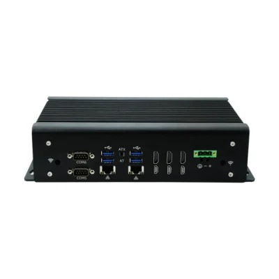 Mini PC Industrial Fanless com Gpio Core I5 ​​10200h 2X 2.5gbe LAN 6*COM 3*Display 4G Win11 Robusto Mini Computador