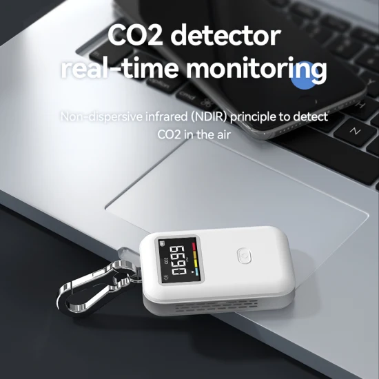 Mini Sensor Infravermelho Interno Popular Inteligente (NDIR) Carregamento USB Detector de CO2 Portátil CO2 Ppm Monitor Medidor Testador de Dióxido de Carbono