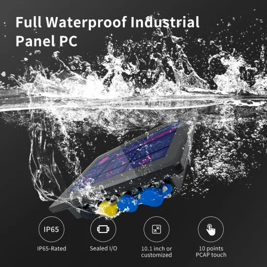 Painel PC de 7 polegadas 1024*600 10 pontos de toque capacitivo embutido, tela LCD de mesa com painel de luz de fundo LED PC