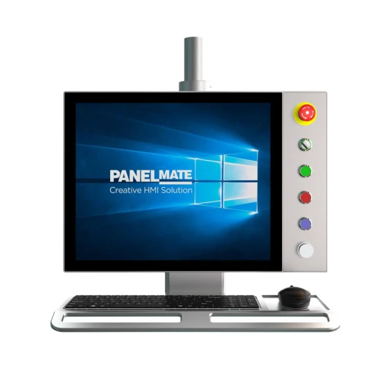 Painel de operação industrial de 19 polegadas IHM Cantilever Armário com suporte Sistema de tela sensível ao toque capacitivo Display LCD IP65 à prova d'água à prova de poeira Monitor Beckhoff