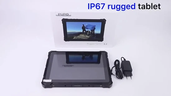 Veículo robusto Tablet PC Android Montagem na parede NFC 10.1 FHD 4G LTE Opção Lf Hf UHF Can Bus Obdii IP65 GPS&Glonass